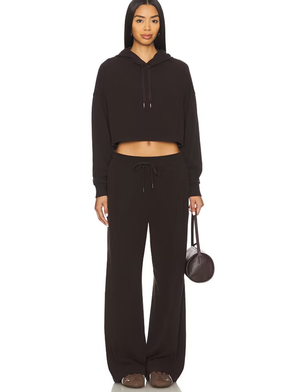 Ribbed Wide Leg Pant in Dark Chocolate
Beyond Yoga
